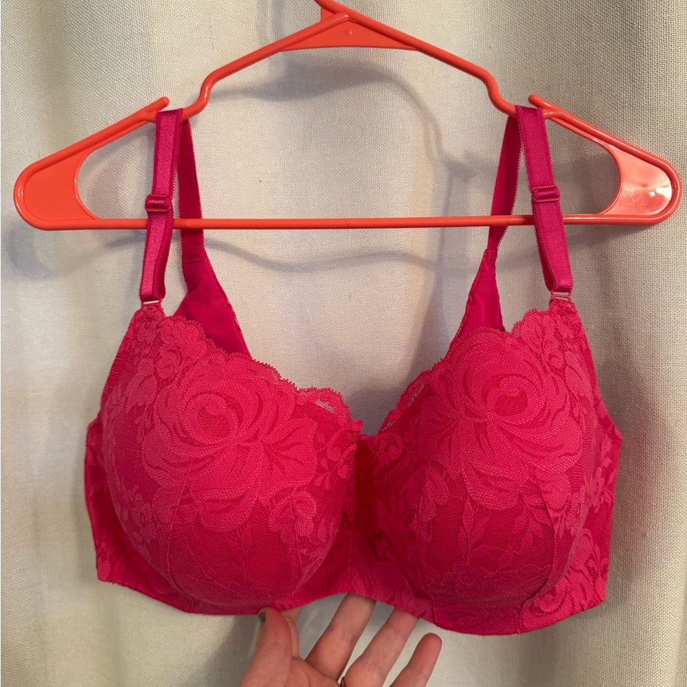Torrid Pink Lace Bra
